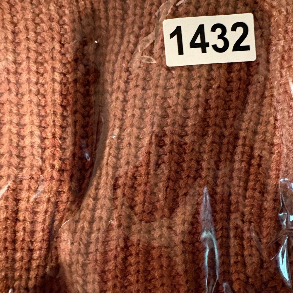 Universal Thread Sweater Women Small Brown Excellent Shaker Stitch Raglan Sleeve - Picture 8 of 9